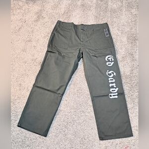 Men's ED Hardy Olive Tiger Utility Pants Size 42